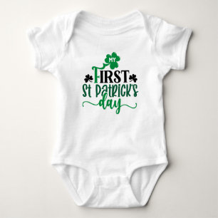Mein erster St. Patrick's Day Baby Strampler