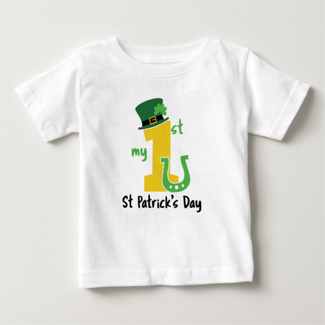Mein erster St. Patricks Day Baby T-shirt (Vorderseite)