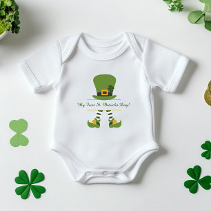 "Mein erster St. Patrick's Day" Maßgeschneidert Baby Strampler