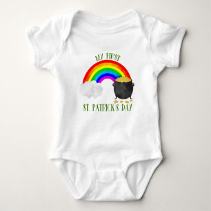 Mein erster St. Patrick's Day Regenbogen und mein  Baby Strampler
