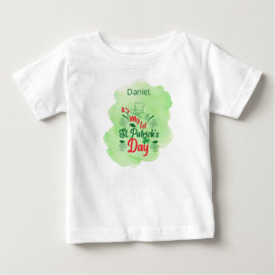 Mein erster St. Patricks-Tag Personalisiert Baby T-shirt