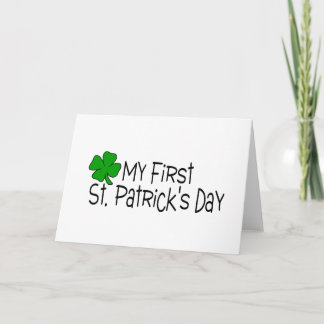 Mein erster Tag St. Patricks Karte