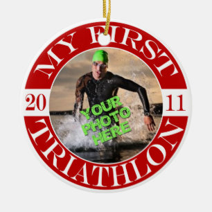 Mein erster Triathlon - 2011 Keramik Ornament