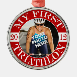 Mein erster Triathlon - 2012 Silbernes Ornament