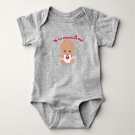 Mein erster Valentinstag Baby Bodysuit Strampler