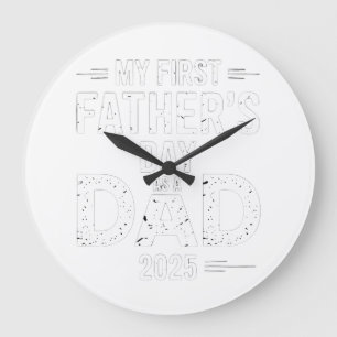 Mein erster Vater als Vater 2025 Große Wanduhr
