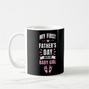 Mein erster Vatertag Baby Neugeborenes Mädchen Toc Kaffeetasse