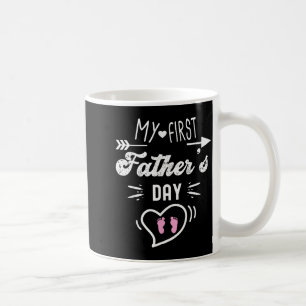 Mein erster Vatertag Erster Daddy Neuer Vater Mat Kaffeetasse
