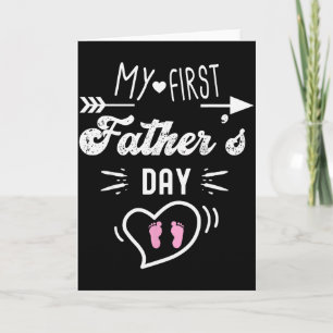 Mein erster Vatertag Erster Mal Daddy Neuer Vater Karte