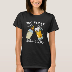 Mein erster Vatertag Witziger Vater T-Shirt