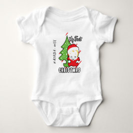 Mein erster Weihnachts-Individuelle Name Baby Body Baby Strampler