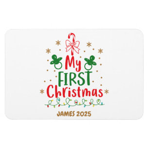 Mein erster Weihnachts-Zuckerstangen Magnet