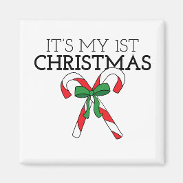 Mein erster Weihnachtsfeiertag mit einem Baby Magnet