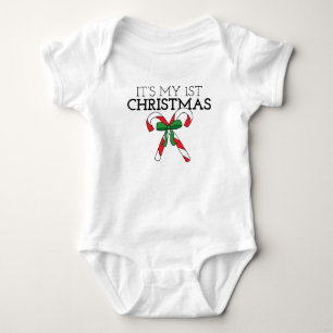 Mein erster Weihnachtsfeiertag mit einem Baby Strampler