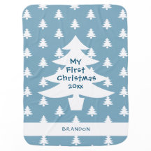 Mein erster Weihnachtsjunge Blue Baby Personalisie