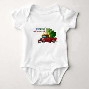 Mein erster Weihnachtskinderanzug Baby Strampler