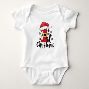 Mein erster Weihnachtskinderanzug Baby Strampler