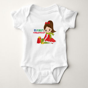 Mein erster Weihnachtskinderanzug Baby Strampler