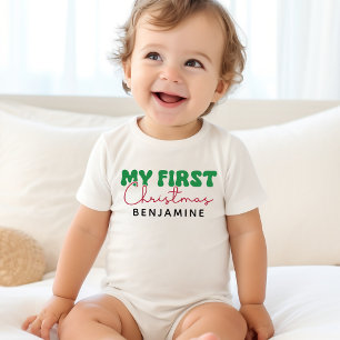 Mein erster Weihnachtsname Baby T-shirt