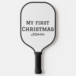 Mein erster Weihnachtsnamen männlichen Text simuli Pickleball Schläger