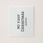 Mein erster Weihnachtsnamen männlichen Text simuli Puzzle<br><div class="desc">Gestaltung</div>