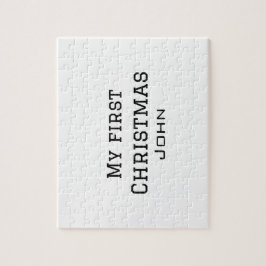 Mein erster Weihnachtsnamen männlichen Text simuli Puzzle
