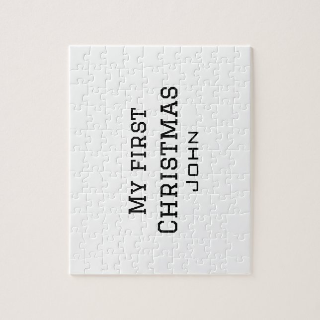 Mein erster Weihnachtsnamen männlichen Text simuli Puzzle (Vertikal)