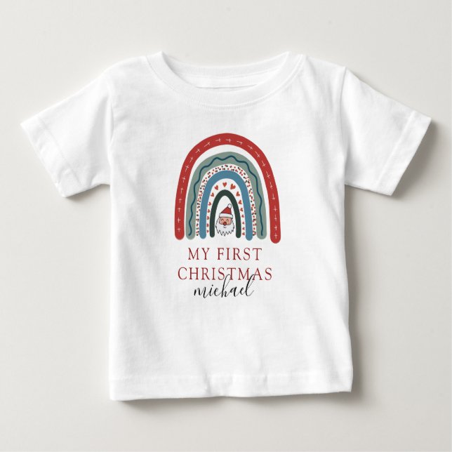 Mein erster Weihnachtswasserbrunnen Santa Baby T-shirt (Vorderseite)