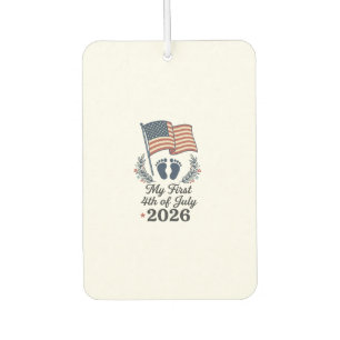 Mein erstes 4. Juli 2026 Baby Vintage Patriotische Autolufterfrischer
