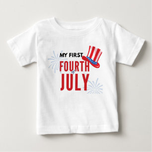 Mein erstes 4. Juli-Baby-T-Shirt  Baby T-shirt