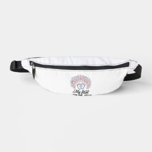 Mein erstes 4. Juli Babyfüße Patriotisches Shirt D Bauchtasche