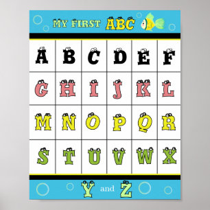 Mein erstes ABC Goldfisch  Poster