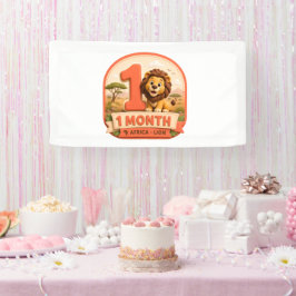Mein erstes Abenteuer – 1 Monat Baby-Meilenstein K Banner