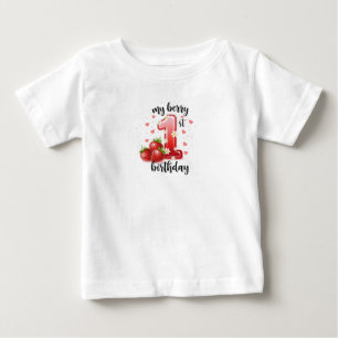 Mein erstes Beerenerstgeburtstag-fesches-Jersey-Ba Baby T-shirt