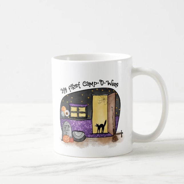Mein erstes Camp-O-Ween | Halloween-Camping Kaffeetasse (Rechts)