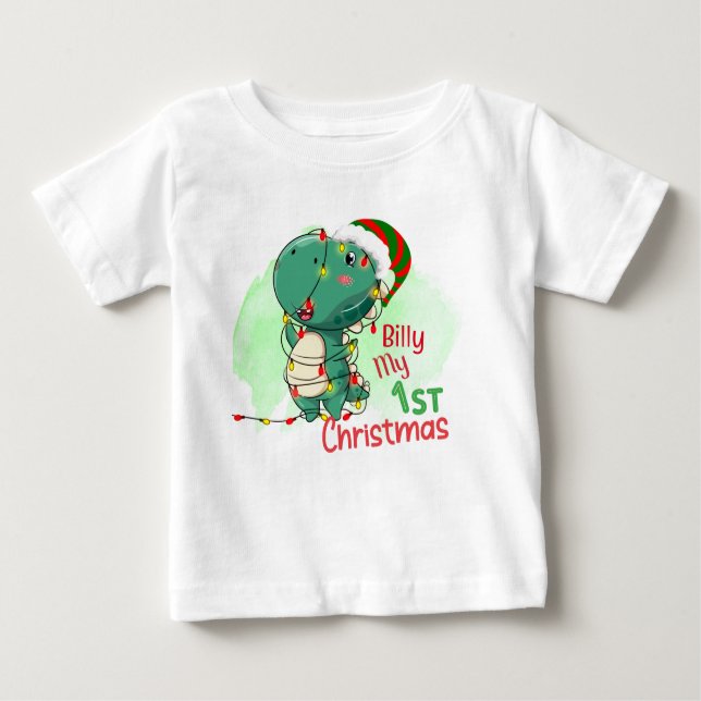 Mein erstes Dinosaurier Baby Baby T-shirt (Vorderseite)
