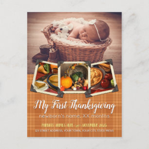 Mein erstes Erntedankfest-Baby Instagram Herbst Feiertagspostkarte