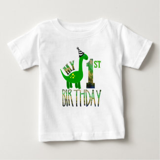 Mein erstes Geburtstagsdinosaurier-Party Baby T-shirt