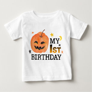 Mein erstes Geburtstagskürbis Halloween Herbst Baby T-shirt