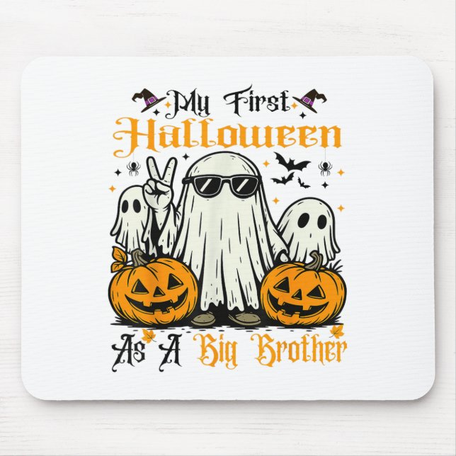 Mein erstes Halloween als großer Bruder Ghost Pump Mousepad (Vorne)