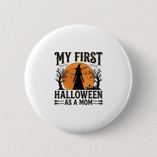 Mein erstes Halloween als Mama Vintage-Halloween-D Button