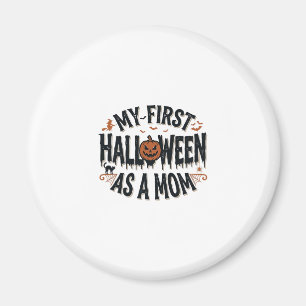 Mein erstes Halloween als Mama Vintage-Halloween-D Magnet