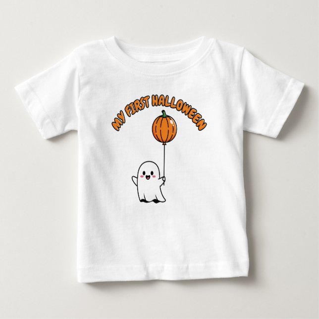 Mein erstes Halloween Baby Bodysuit - Niedliches G T-shirt (Vorderseite)
