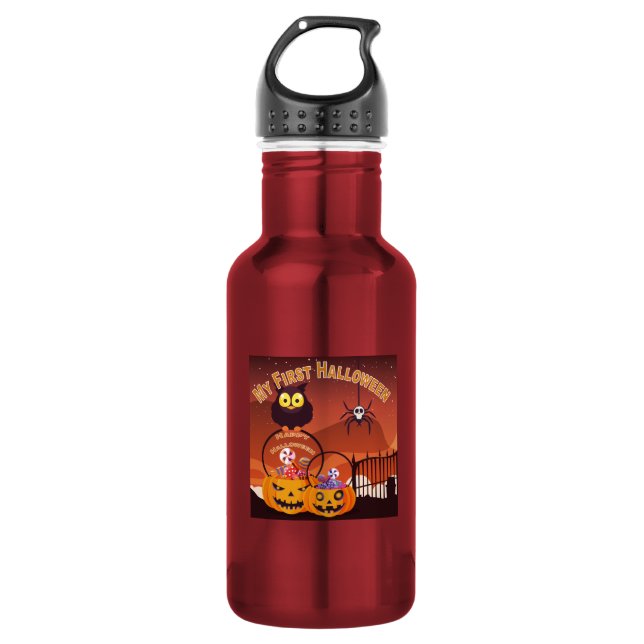 Mein erstes Halloween  Edelstahlflasche (Vorderseite)
