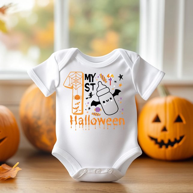Mein erstes Halloween Niedlich Funny Baby Strampler (Von Creator hochgeladen)