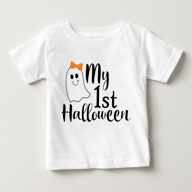 Mein erstes Halloween-Niedlich-Girl-Baby Baby T-shirt (Vorderseite)