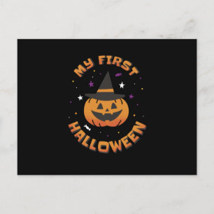 Mein erstes Halloween Niedlich Pumpkin Postkarte