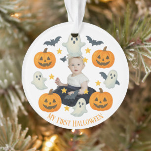 Mein erstes Halloween   Niedlicher Pumpkin & Ghost Ornament