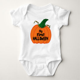 Mein erstes Halloween Orange Pumpkin Baby Strampler