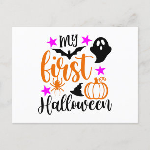 Mein erstes Halloween Postkarte